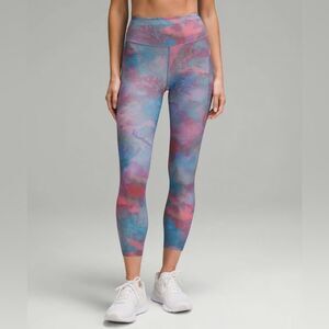 NWT New LULULEMON Fast Free HR High Rise Tight 25” Hazy Afterglow HZAM Rainbow 8